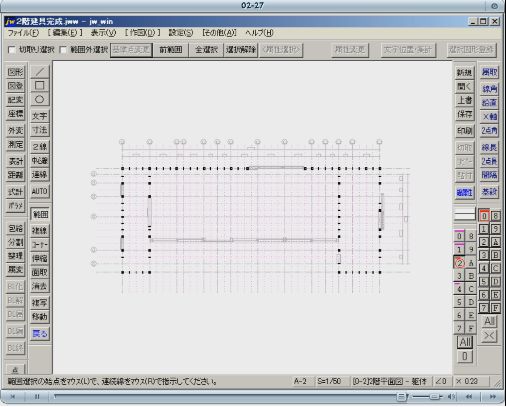 2階建具の作図