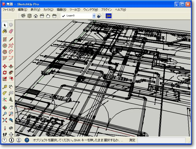 設備3D配管 - 横浜で人気のSketchUp講習 横浜CAD設計です フリー
